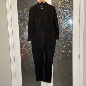 Wildfang Black overalls NWOT